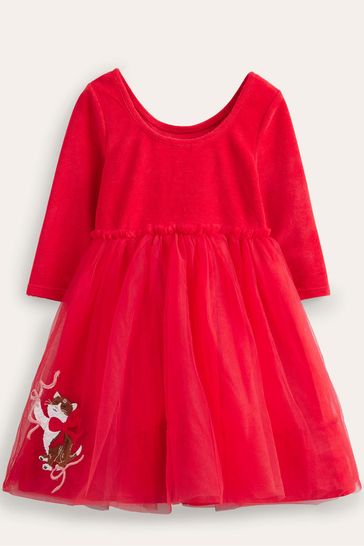 Boden red velvet best sale dress