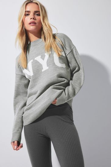 Buy PixieGirl Petite Grey Amour Jumper from Next Bahrain