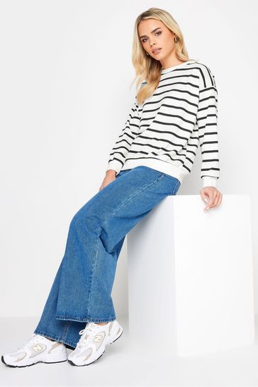 Petite white online sweatshirt