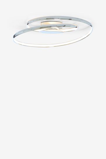 Buy Chrome Eternity Flush Ceiling Light from Next Ireland