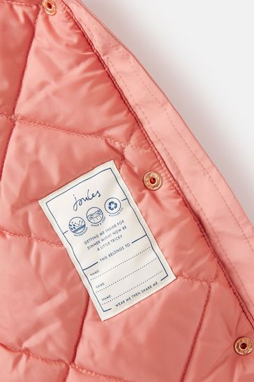 Buy Joules Alix Pink Printed Waterproof Coat from Next USA