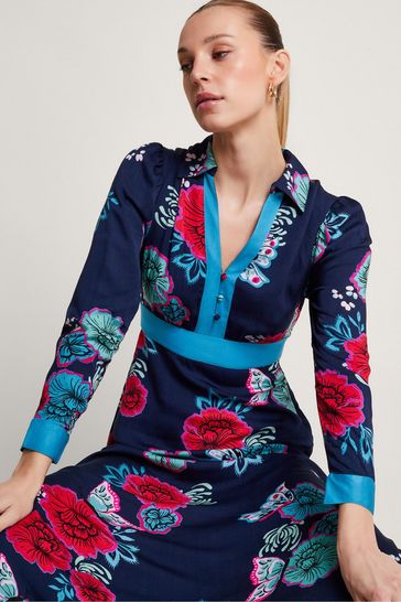 Monsoon blue deals shirt dress