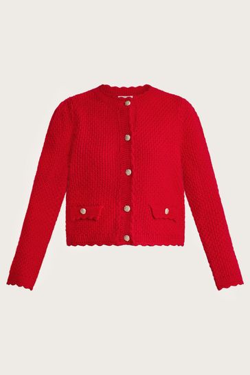 Monsoon red cardigan cheap