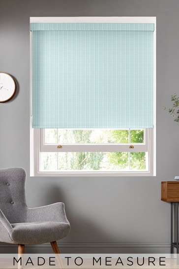 Orla Kiely Green Woven Tiny Stem Made To Measure Roller Blind