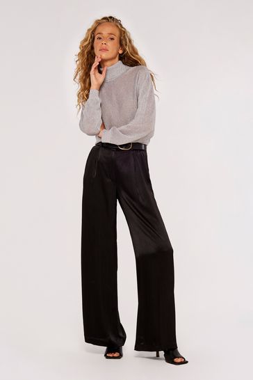 Buy Apricot Silver Roll Neck Batwing Jumper from Next Ireland