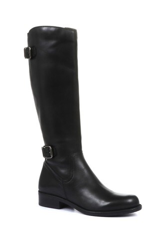 Buy Jones Bootmaker Black Leather Ladies Knee High Rider Boots