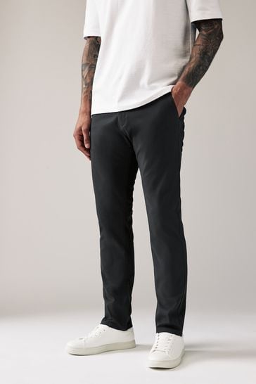 Buy Grey Charcoal Slim Fit Stretch Chinos Trousers from Next USA