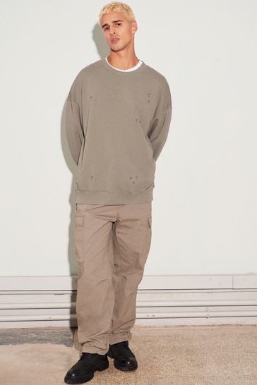 Yeezy hotsell sweatshirt ripped
