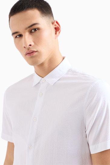 Buy Armani Exchange Seersucker Texture Short Sleeve Shirt from Next Bahrain
