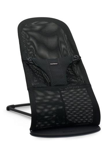 BabyBj rn Black 3D Mesh Baby Bouncer Bliss