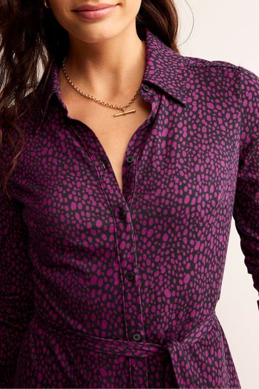 Buy Boden Purple Jessie Jersey Shirt Dress from Next Slovenia
