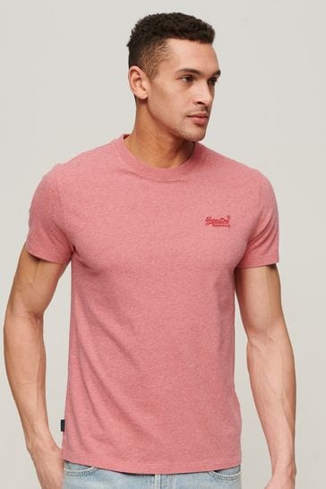 Superdry Pink Vintage Logo Cap Sleeve T-Shirt