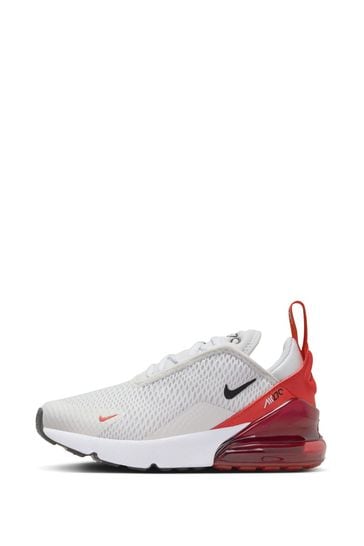 Buy Nike Orange White Air Max 270 Junior Trainers from Next Netherlands