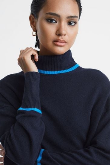 Blue polo hotsell neck jumper ladies