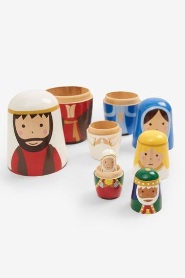 Nativity nesting top doll set