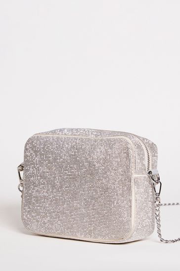 Diamante cross body clearance bag