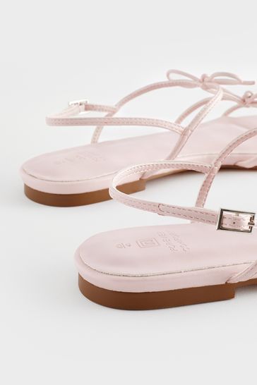 Pale pink wide fit sandals store