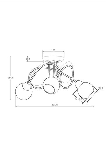 Next lana best sale ceiling light