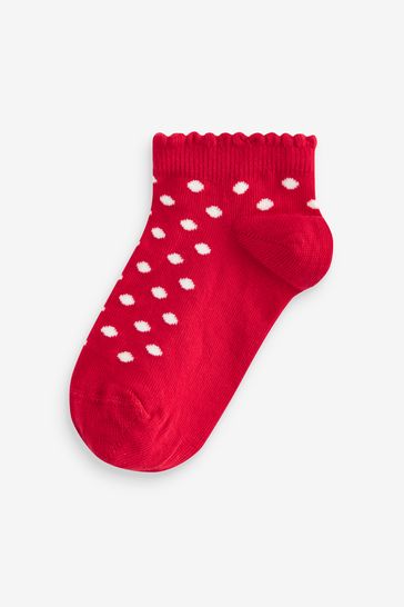Red best sale trainer socks