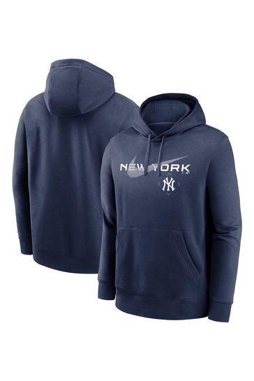 Nike Blue New York Yankees Swoosh Pullover Fleece Hoodie