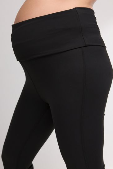 Buy Black Maternity Yoga Flare Leggings from Next Bahrain
