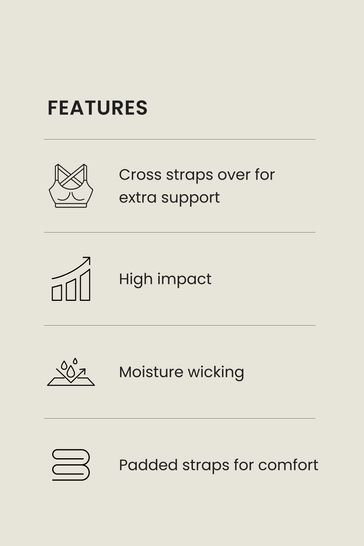 Buy White Next Active Sports High Impact Non Pad Bra from Next Luxembourg