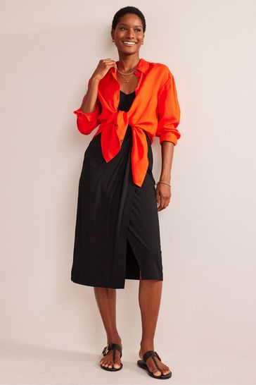 Black shop sarong skirt