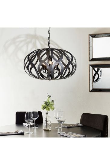 Gallery Home Bronze London 5 Bulb Pendant Ceiling Light