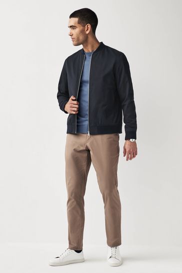 Buy Navy Smart Bomber Jacket from Next Denmark