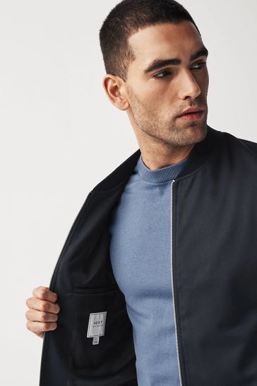 Navy EDIT Smart Bomber Jacket