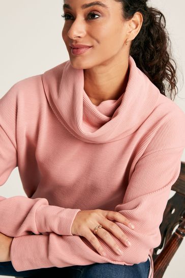 Joules Willow Pink Cowl Neck Sweatshirt