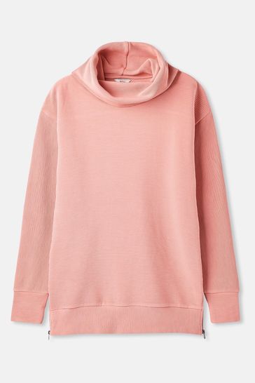 Joules Willow Pink Cowl Neck Sweatshirt