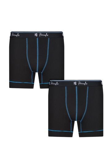 Pringle Black Sports Performance Underwears 2 Pack