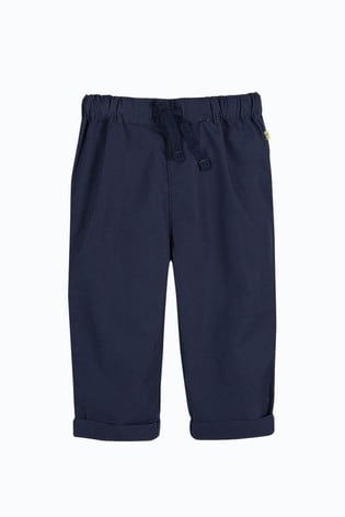 Frugi Navy Blue Organic Cotton Plain Trousers