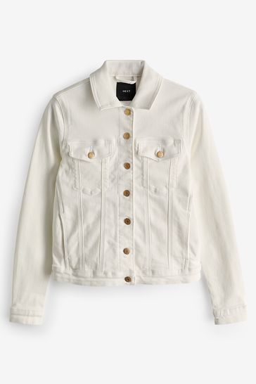 Cheap white jean jacket deals