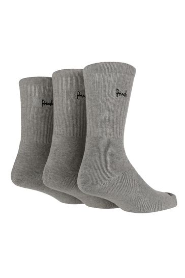 Pack de 3 pares de calcetines deportivos grises totalmente acolchados de Pringle