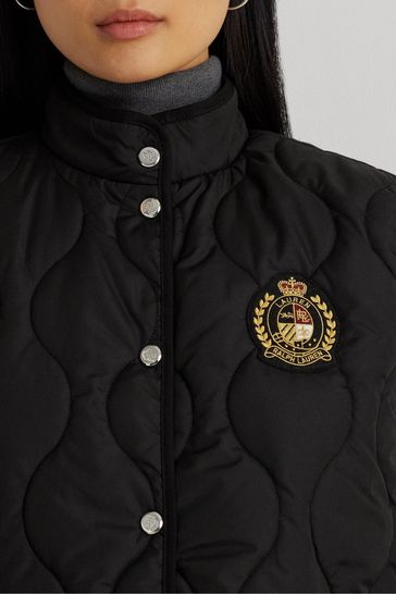 Buy Lauren Ralph Lauren Black Quilted Gilet from Next Ireland