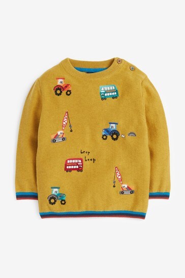Buy Ochre Transport Embroidered Jumper (3mths-7yrs) from the Next UK online shop