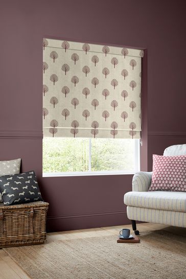 Emily Bond Red Yew Tree Made to Measure Roman Blinds
