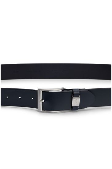 Buy BOSS Navy Connio Smooth Leather Belt from Next Bahrain