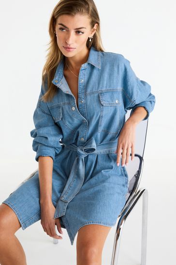 Denim shirt 2025 and dress