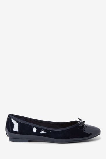 Navy Patent Forever Comfort® Ballerina Shoes