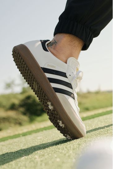 adidas Golf Samba White Black Shoes