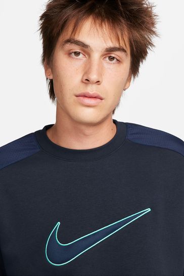 Buy Nike Navy Sportswear Colour Block Crew Sweatshirt from Next