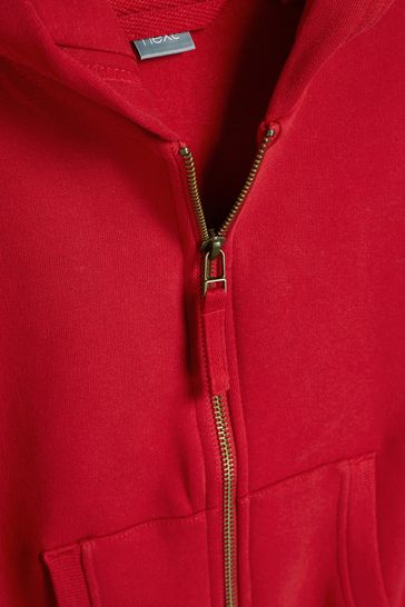 2t red zip up hoodie hotsell