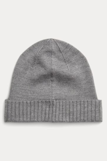 Polo Ralph Lauren Grey Merino Wool Hat
