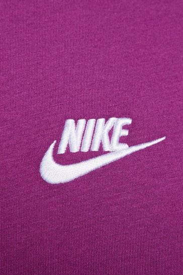 Nike Dark Purple 100 Cotton Club T Shirt