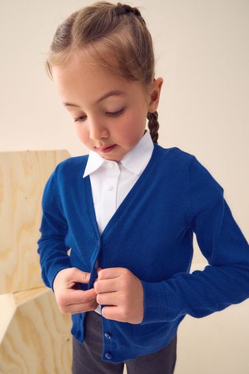 Navy school cardigan with pockets online