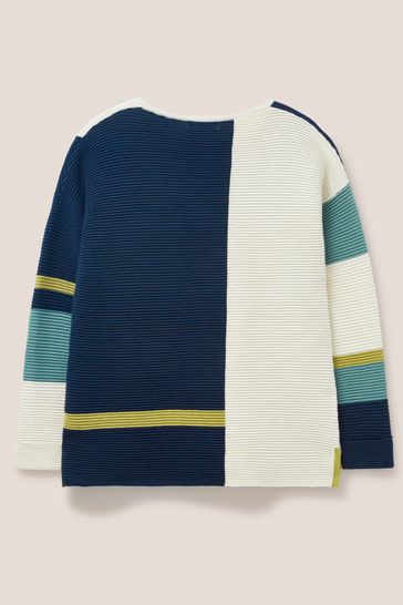 Blue and shop yellow jumper