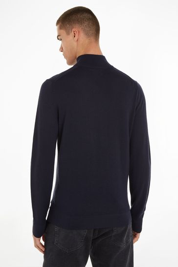 Calvin Klein Merino Quarter Zip Sweater